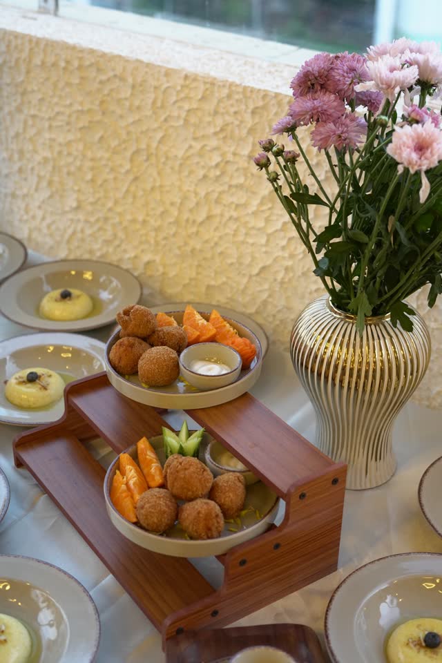 Platters, ready for the table
